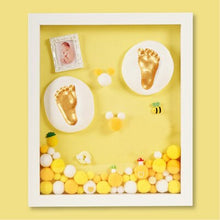 Load image into Gallery viewer, Newborn Gifts Baby Souvenir Set Handprint Footprint Soft Clay Photo Frame Newborn Exquisite Decorations Ornament Print Keepsake