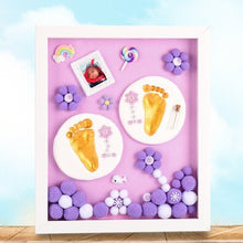 Load image into Gallery viewer, Newborn Gifts Baby Souvenir Set Handprint Footprint Soft Clay Photo Frame Newborn Exquisite Decorations Ornament Print Keepsake