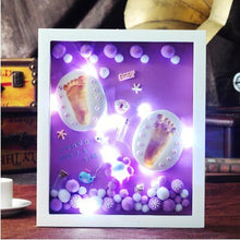 Load image into Gallery viewer, Newborn Gifts Baby Souvenir Set Handprint Footprint Soft Clay Photo Frame Newborn Exquisite Decorations Ornament Print Keepsake