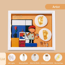 Load image into Gallery viewer, Modeling Clay Foot DIY Baby Photo Frame Slime Handprint Footprints Clay Makers Creativity Gifts Souvenir Newborn Baby Plasticine