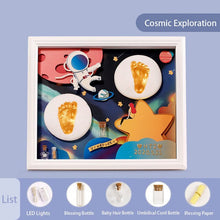 Load image into Gallery viewer, Modeling Clay Foot DIY Baby Photo Frame Slime Handprint Footprints Clay Makers Creativity Gifts Souvenir Newborn Baby Plasticine