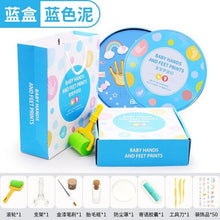 Load image into Gallery viewer, Baby Hands Feet Prints Diy Clay Set Toy Souvenir Infant Hand Foot Mud Children's Birthday Baby Gift Box
